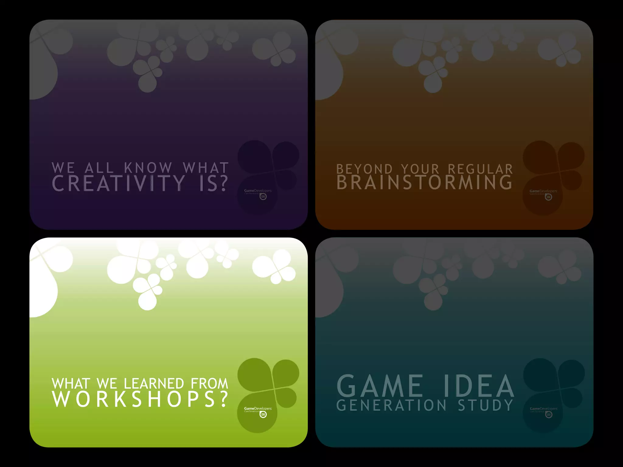 GDCMobile08: Creativity Techniques is Game Design