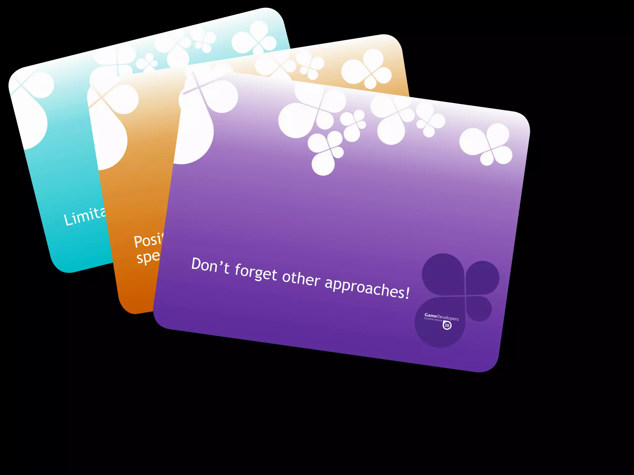 GDCMobile08: Creativity Techniques is Game Design