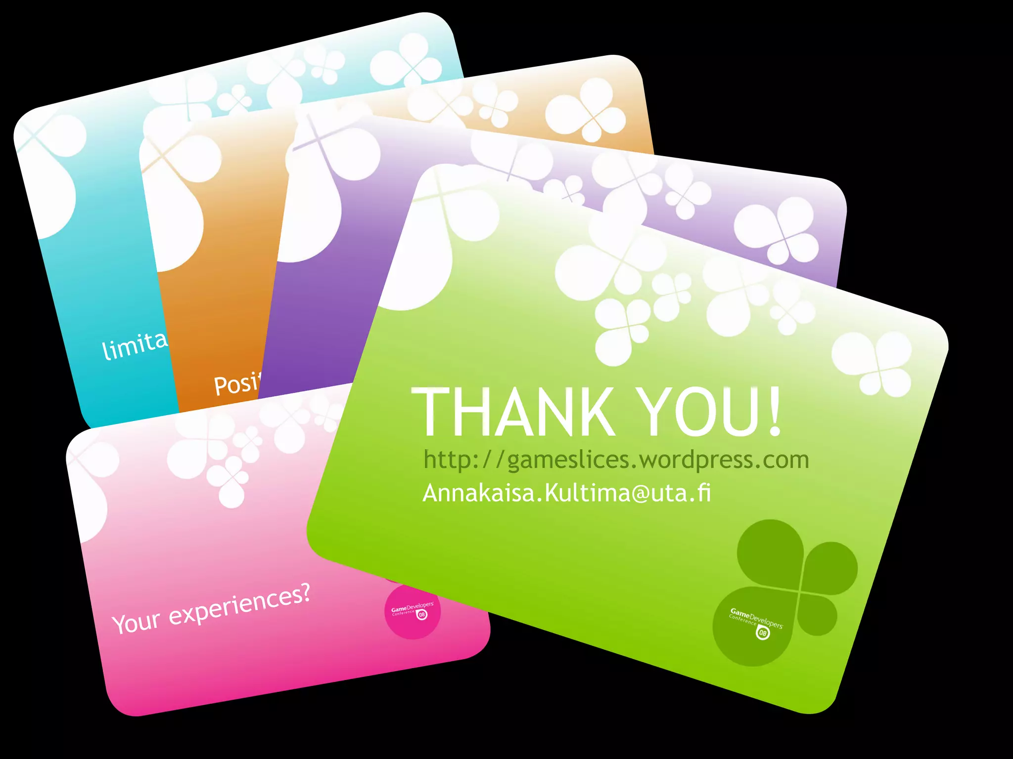 GDCMobile08: Creativity Techniques is Game Design