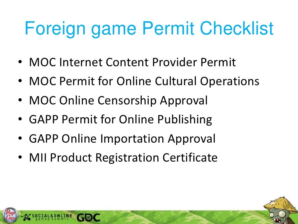 Foreign Game Permit Checklist Br Moc