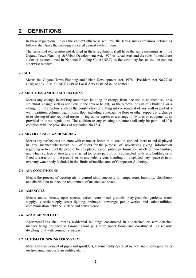 Gujarat Development Control Regulations | PDF