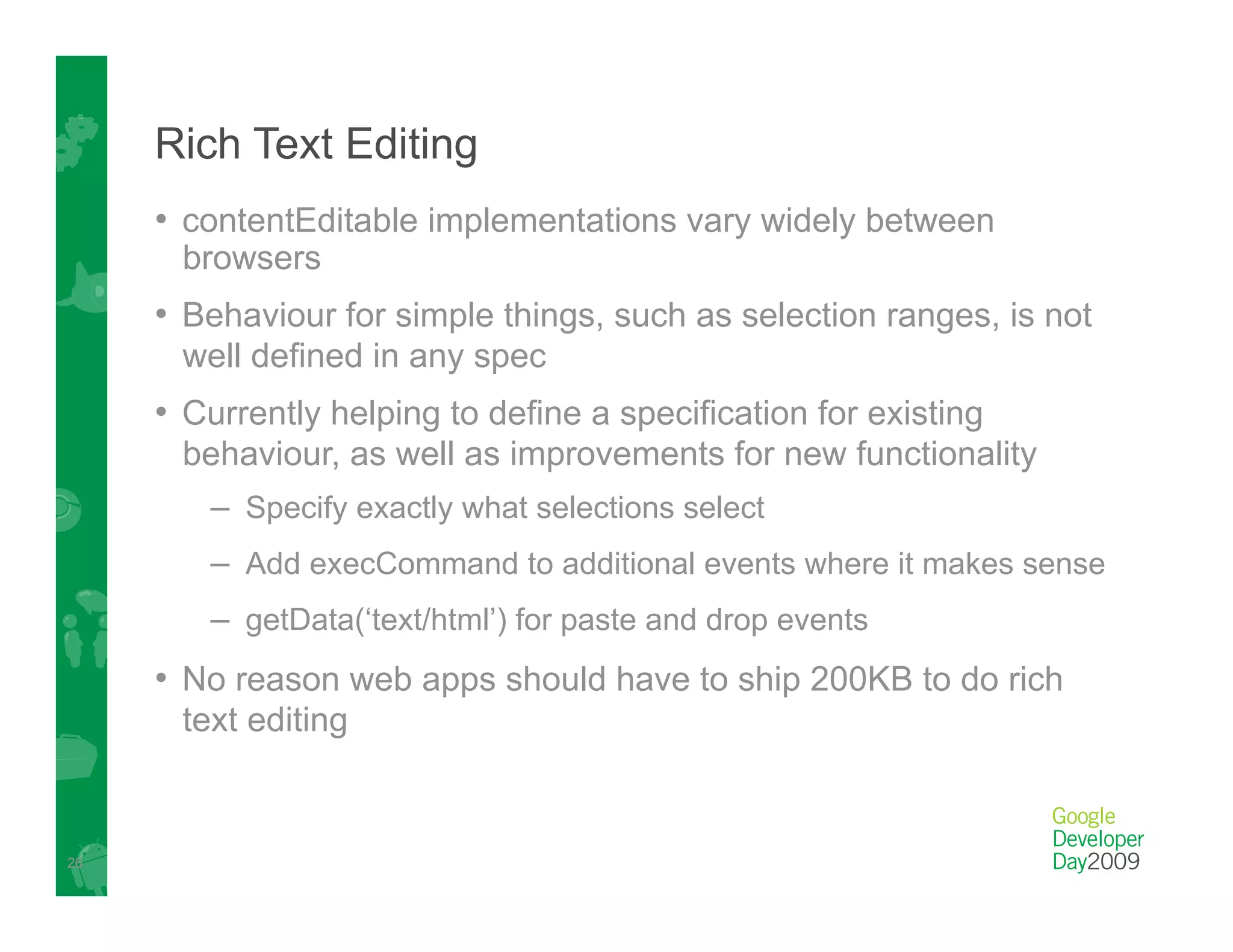Google's HTML5 Work: what's next?