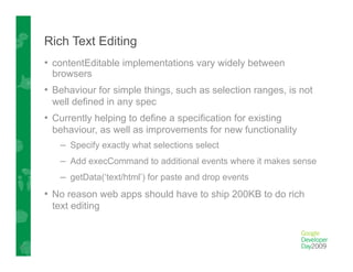 Google's HTML5 Work: what's next?