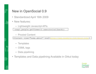 State Of Opensocial
