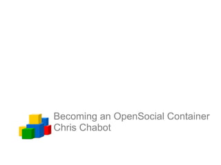 Goodle Developer Days Munich 2008 - Open Social Update