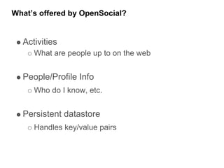 Goodle Developer Days Munich 2008 - Open Social Update