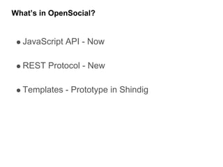 Goodle Developer Days Munich 2008 - Open Social Update