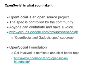 Goodle Developer Days Munich 2008 - Open Social Update