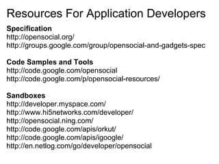 Goodle Developer Days Munich 2008 - Open Social Update