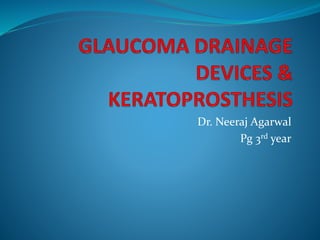 Dr. Neeraj Agarwal
Pg 3rd year
 