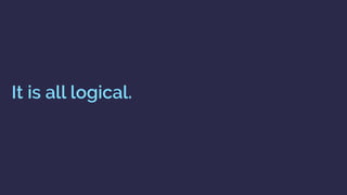 It is all logical.
 