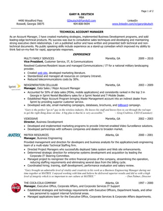 Account Manager Resume