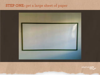 STEP ONE: get a large sheet of paper
 
