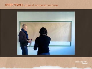 STEP TWO: give it some structure
 