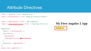Attribute Directives
 