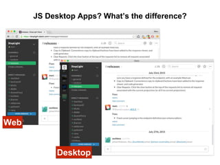 Desktop Apps in a Javascript World - Electron | PPT