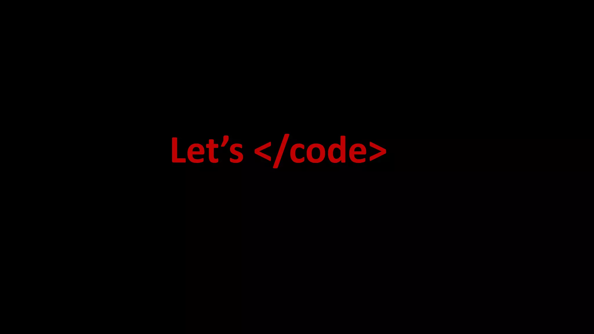 Let’s </code>
 