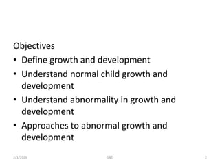 Comprehensive Overview of Child Growth and Development in Pediatrics | PDF