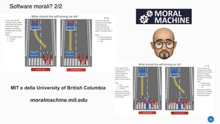 24
Software morali? 2/2
MIT e della University of British Columbia
moralmachine.mit.edu
24
 
