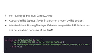How to set up Android Picture-in-picture mode? (a.k.a Floating window ...