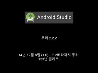 무려 2.2.2
14년 12월 8일 (1.0) ~ 2.2배타까지 무려
133번 릴리즈.
 