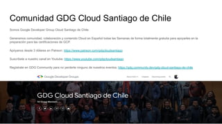 GDG Cloud Santiago Chile Tips Certificacion GCP Professional Machine ...