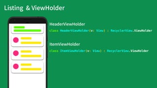 class BindingViewHolder<T: ViewDataBinding>
constructor(val binding: T): RecyclerView.ViewHolder(binding.root)
override fu...