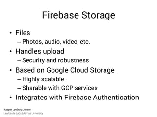 Introduction to Firebase with Android and Beyond... | PDF