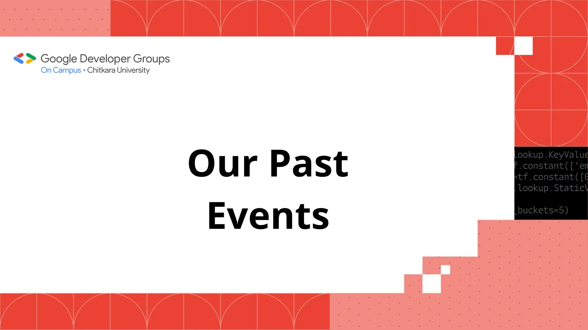 Our Past
Events
 