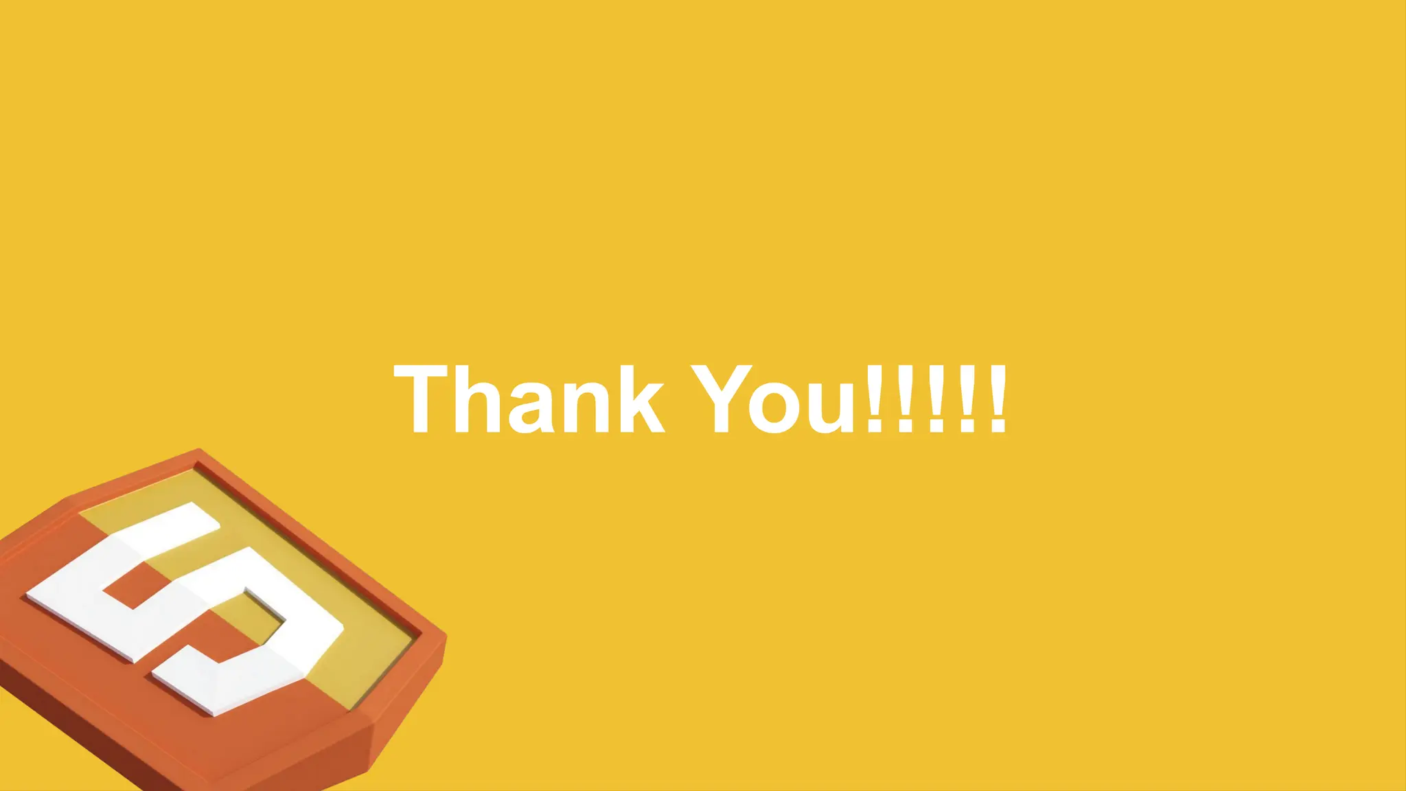Thank You!!!!!
 