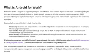 Overview of Android for Work | PDF