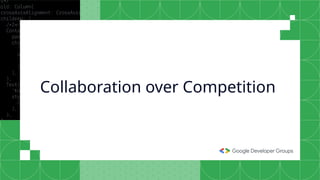 Presentation of google developer groups on campus BNU | PPTX
