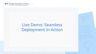 Live Demo: Seamless
Deployment in Action
 