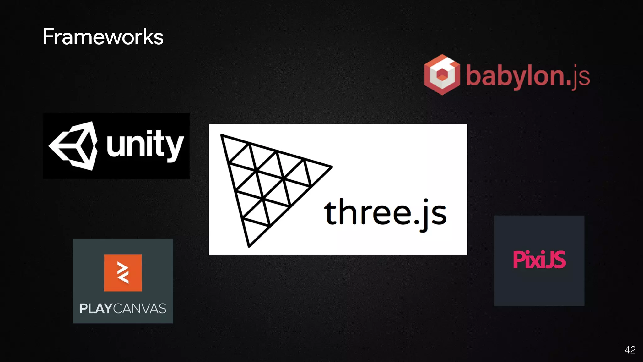 42
Frameworks
 