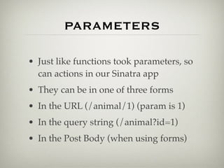 GDI Ruby Class 3: Sinatra