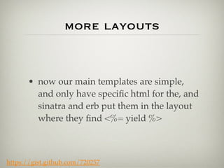 GDI Ruby Class 3: Sinatra