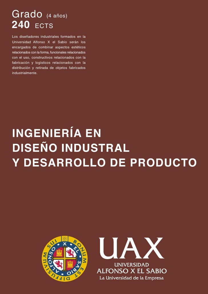 Grado En Diseno Industrial Y Desarrollo De Producto Universidad Alfon