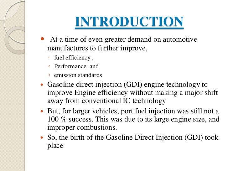Gasoline direct Injection