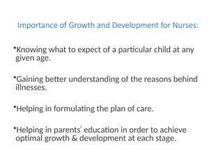 Comprehensive Overview of Child Growth and Development Stages | PPTX