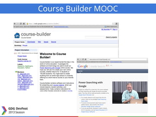 Course Builder MOOC
 