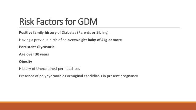 Pathogenesis And Complications Of Gestational Diabetes Mellitus
