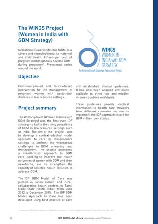 Gestational Diabetes Mellitus Model of Care by diabetesasia.org