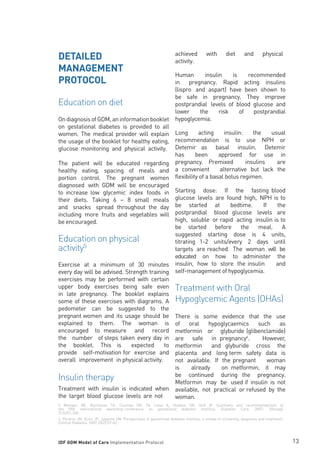 IDF GDM MODEL OF CARE IMPLEMENTATION PROTOCOL GUIDELINES FOR HEALTHCARE ...