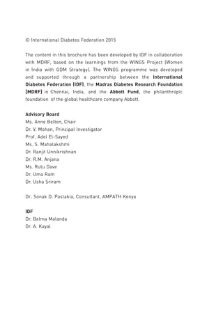 IDF GDM MODEL OF CARE IMPLEMENTATION PROTOCOL GUIDELINES FOR HEALTHCARE ...