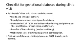 Gestational Diabetes mellitus (GDM) for Students | PPTX