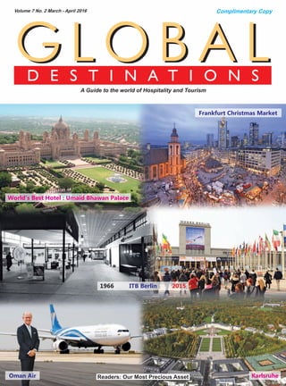 Global Destinations mar april 2016  - Frankfurt, Oman Air, Karlsrhue, UBP, ITB Berlin