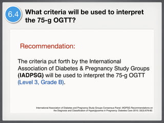 Philippine CPG on Diagnosis & Screening for Gestational Diabetes | PDF