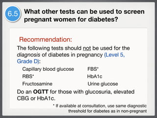 Philippine CPG on Diagnosis & Screening for Gestational Diabetes | PDF