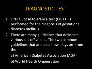 Gestational Diabetes Mellitus