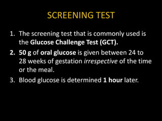 Gestational Diabetes Mellitus - DevanRaj | PPTX